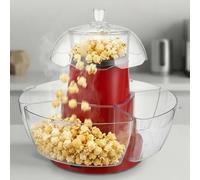 Máquina de Palomitas Eléctrica de 60g de Capacidad, Máquina de Aire Caliente con Cuenco Extraíble y Interruptor de Encendido/Apagado, Lista en 2 Minutos para Hogar, Fiestas y Noches de Cine