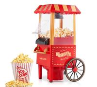 Máquina de Palomitas HAEGER POPPER, 1200W, Oil Free, Palomitero Vintage, Máquina de Hacer Palomitas Dulces, Palomitero Eléctrico Capacidad 100gr, Perfecto para Fiestas y Noches de Cine