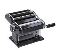 Máquina de Pasta Marcato Atlas 150, Negra, Aluminio Anodizado, para Lasagne, Fettuccine, Tagliolini, Compatible con 11 Tamaños Extra.