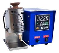 Máquina de pegamento termofusible, dispensador de mano de 100 ml/150 ml, pantalla digital de 200 ℃, adhesivo termofusible con rodillos de pegamento, ideal para cuero, embalaje, manualidades