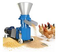 Máquina de pellets de alimentación animal para granjas y molinos, capacidad de 100 kg/h, ideal para aves de corral y ganado, produce pellets de 3 mm