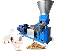 Máquina de pellets de alimentación con rodillos dobles para avicultura y ganadería