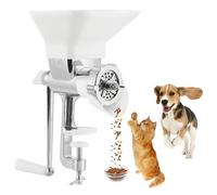 Máquina de pellets de alimentación manual para alimentos caseros para mascotas, eficiente y duradera, máquina manual de pellets con moldes opcionales, ideal para peces, pájaros, gatos, perros