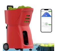 Máquina de pelotas de tenis con control remoto inteligente, alta capacidad, batería de larga duración, ideal para práctica y entrenamiento