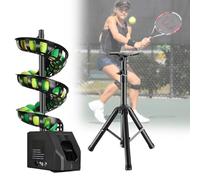 Máquina de pelotas de tenis, diseño inteligente con altura y ángulo ajustables, adecuada para niños y principiantes, capacidad para 33 pelotas para práctica y entrenamiento