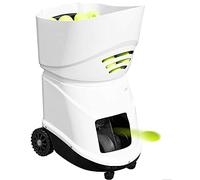 Máquina de pelotas de tenis, lanzador portátil con batería de larga duración, función de aplicación, tolva desmontable para entrenamiento de tenis principiante