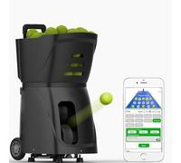 Máquina de pelotas de tenis, más de 100 pelotas, 4-6 horas de duración de la batería, control remoto inteligente, alimentación automática para entrenamiento y práctica