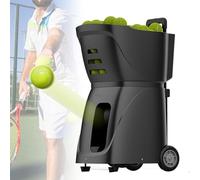 Máquina de pelotas de tenis, programación inteligente, más de 100 pelotas, batería de larga duración, servidor automático de pelotas de tenis para entusiastas y jugadores serios
