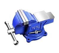 máquina de perforación industrial, Tornillo de banco metálico multiusos con base giratoria 360 grados y bloqueo, tornillo mesa grado industrial yunque(5in)