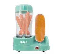 Jocca - Máquina para perritos calientes | Capacidad 6 salchichas | Barra de acero inoxidable para pan | 350 W | Fácil de usar y limpiar | Color turquesa | Diseño compacto y divertido