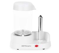 Orbegozo PR 3500 - Máquina de hacer perritos calientes, capacidad 1-6 salchichas, punzón de sujeción, cuberta antiadherente, 350 W, blanco