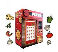 Máquina de pizza de autoservicio multifuncional, con huella pequeña, alta ganancia y súper flexibilidad. La máquina de pizza de autoservicio con pantalla táctil es simple y fácil de usar.
