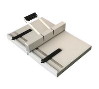 Máquina de plegado manual para papel y tarjetas, diseño con escalas transparentes y topes de posicionamiento, profundidad de pliegue 0,8 mm, ancho de pliegue 35 cm/45 cm