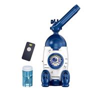 Máquina de Pompas | con Luces Funciona con Pilas | Máquina de Burbujas con Forma de Cohete | para Jardín Patio Playa Campaña Piscina Cumpleaños Celebraciones