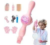 Máquina de Pompas de Jabón - Creación de Pompas para Niños con Efectos Vibrantes para Fiestas Jardín Piscina,Soplador Eléctrico Manual Juguete Playa Niños Niñas Jardín Patio