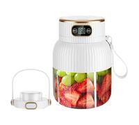 Máquina de portátil, batidora portátil multifuncional, vaso exprimidor recargable de acero inoxidable, pantalla digital, licuadora de frutas de viaje, para deportes en casa y al aire libre