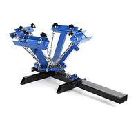 Máquina de prensa caliente Máquina de serigrafía 4 Color 1 Estación de la estación Camiseta de camiseta de carrusel Eficiencia y precisión