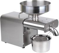 Máquina de prensa de aceite comercial, extractor automático de aceite, acero inoxidable, frío y caliente, grado alimenticio, para semillas de girasol, cocos, semillas de lino, cacahuetes