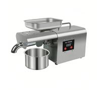 Máquina de prensa de aceite comercial Extractor automático inteligente Control de temperatura Control de temperatura Frío Girasol Calor Nuez Semillas de Sésamo Inicio (Ajuste mecánico 1500W)