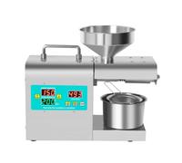 Máquina de prensa de aceite inteligente Extractor automático Fabricante de molinos Expulsor Acero inoxidable Temperatura Caliente frío Cocina comercial Coco colza sésamo
