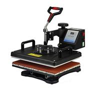 máquina de prensa de calor, 15 en 1 Combo Muntifunctional Sublimación Máquina de pulsación calor T Shirt Impresora transferencia for taza/tapa fútbol botella bolígrafo zapatos