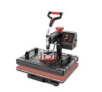máquina de prensa de calor, Máquina De Prensado En Caliente 5 1, Prensa Calor Por Sublimación, Giro 360 °, Transferencia, Digital Camisetas, Combo Multifunción