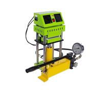 Máquina de prensa de calor, Máquina hidráulica de prensa colofonia 15 toneladas, AR1701 800W doble calentamiento 4,7x4,7 pulgadas placas herramienta profesional extracción cera aceite(Groen)