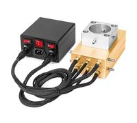 Máquina de prensa de calor, Rosina a presión máxima de 20T, placa de prensa de 4x7 ", placas de presión de aluminio con controlador de temperatura, caja PID for extracción de aceite de flor de cera pa