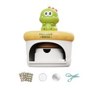Máquina de prensa de insignias con pegatinas y kits, proyectos de arte creativo, kits de manualidades, fabricante de insignias, regalo de cumpleaños para niños y niñas, máquina de prensa de insignias