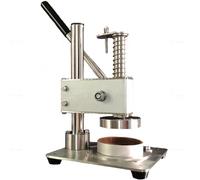 Máquina de prensa de moldes de tarta de huevo comercial, herramienta manual de formación de conchas de tarta con dispositivo de límite y accionamiento de engranajes para un grosor perfecto