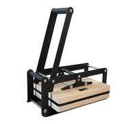 Máquina de prensa manual de palanca para impresión, prensa plana portátil con altura ajustable, tamaño máximo de frotamiento 380 x 380 mm, ideal para tinta de bloque de madera