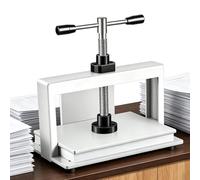 Máquina de prensa manual de papel, A3, A4, A5, de acero, para aplanar facturas, prensa de libros, presión de 1500 kg para cortar vales, facturas, sellos, libros, notas
