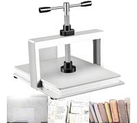 Máquina de prensa manual de papel, para encuadernación, notas, facturas, oficina, acero, aplanadora, presión de 3300 libras, para fotos, cheques, folletos A3
