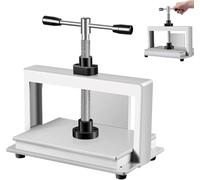 Máquina de prensa manual de papel resistente, prensa de 1500 kg de presión, herramienta de aplanamiento de recibos para encuadernación, varilla de equilibrio doble A4/A3
