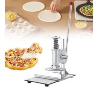 Máquina de Prensa Manual para Pizza Casera y Comida Asiática, Máquina Manual para prensar Masa de Pizza con Placas 16cm y 25cm, Apto para Panaderías y Puestos de Mercado Large