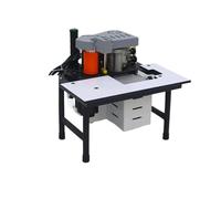 Máquina De Prensado Bordes Pequeños, Encolador Portátil Doble Cara, Herramienta Bandas For Carpintería, 1200W Funciona Suavidad Rinde Bien(White desktop)