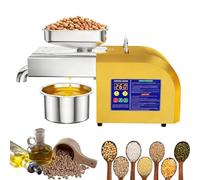 Máquina de prensado de Aceite de 1100W, exprimidor automático de Aceite de Oliva, máquina de prensado de Aceite, Extractor de Semillas de nueces eléctrico Comercial de Acero Inoxidable