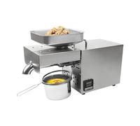 Máquina de prensado de Aceite, Extractor automático eléctrico de Aceite en frío y Caliente de 610 W para el hogar, máquina doméstica de Acero Inoxidable para Semillas de Girasol, Semillas de