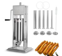 Máquina de prensado de acero inoxidable, relleno manual de salchichas para churros españoles caseros, fácil de usar