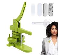 Máquina de prensado de botones: pin desmontable manual de abdominales, estación de corte circular, prensa para manualidades, kit de creación de insignias, herramienta sin instalación | Pin Ramilletes