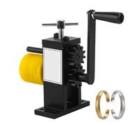 Máquina de prensado de joyas, laminador, rodillo de goma/acero, base fija, herramienta multiusos para doblar anillos para estampado de metal