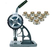 Máquina de prensado de ojales, fijación semiautomática de ojales con alimentación automática, sin necesidad de taladrar, para pancartas, cuero, toldos, pósteres de 8 mm