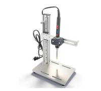 Máquina de prensado en caliente vertical y herramienta de inserción de juego de calor, ajustable multidireccional con puntas de juego de calor M2-M8, for piezas de plástico e impresión 3D(L)