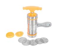Máquina de Prensar Pasta Manual de Acero Inoxidable para Casa | Múltiples Moldes, Grosor Ajustable, Cuerpo Compacto, Montaje Vertical, para Cocinas Pequeñas y Limpieza Fácil
