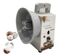 Máquina de procesamiento de coco, rallador raspador portátil con cuchilla, cubierta antipolvo, asas y pies, 35 kg/h para escamas y extracción de leche, cuerpo de acero inoxidable