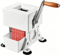 Máquina de procesamiento manual de carne con caja de corte y recepción ajustable para uso doméstico en la cocina