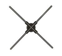 Máquina de publicidad holográfica 3D, ventilador de holograma, imagen clara, múltiples métodos de control