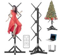 Máquina de publicidad holográfica LED, ventilador giratorio 3D con control remoto/aplicación/computadora, brillo ajustable y ángulo de visión para centros comerciales