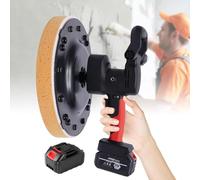 Máquina de pulido de alisado de pared de mortero eléctrico de mortero de cemento de concreto con 1-6 velocidad ajustable, Yesero de pared de molinillo de lijadora multifunción todo ,1Battery