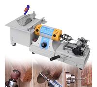 Máquina de pulir para carpintería, velocidad ajustable de 0 a 10000 rpm para joyas de bricolaje, jade, trabajo lapidario de piedra, perforación de piedras preciosas, pulido, molienda y corte